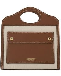 Burberry - Micro Two-toned Crossbody Bag - Lyst