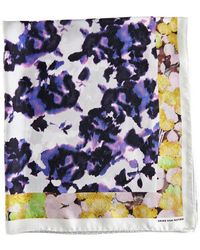 Dries Van Noten - Fiore Floral Print Silk Scarf - Lyst