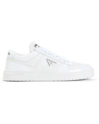 Prada - Downtown Triangle Logo Sneakers - Lyst