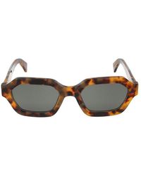 Retrosuperfuture - Pooch Spotted Hexagonal-Frame Sunglasses - Lyst