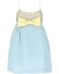 miu miu blue dress