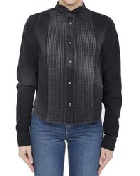 Loewe - Button-up Pleated Shirt - Lyst