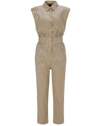 Pinko All-over Sequin Embellished Jumpsuit - Green