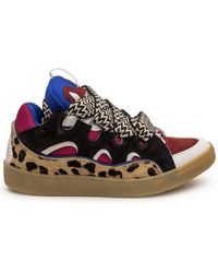 lanvin curb sneakers blue
