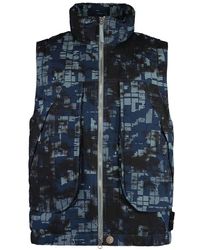 Stone Island - Anti-Drop Zipped Camouflage Down Vest - Lyst