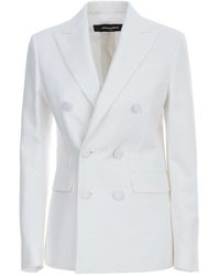 DSquared² - Oscar Jacket Cotton Silk Double Breasted Clothing - Lyst