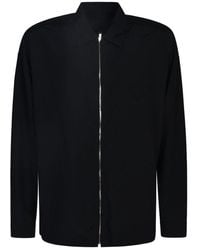Prada - Zipped Long-sleeved Shirt - Lyst
