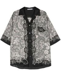 Acne Studios - Graphic Printed Short-Sleeved Shirt - Lyst