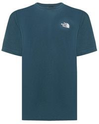 The North Face - Printed Cotton Crew Neck T-Shirt - Lyst