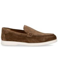 Doucal's - Round-Toe Slip-On Loafers - Lyst