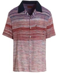Missoni - Striped Short Sleeved Shirt - Lyst