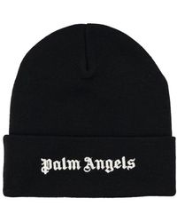 Palm Angels - Embroidered Logo Beanie Hat - Lyst