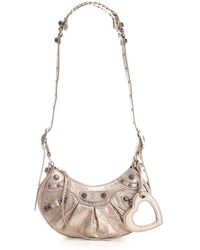 Balenciaga - Cagole Xs Shoulder Bag Metallic Stone Beige - Lyst