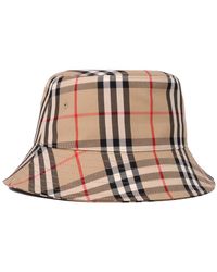 Burberry Vintage Check Bucket Hat - Natural