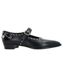Bally - Stud-detailed Pointed-toe Flat Shoes - Lyst