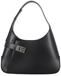 Ferragamo - Gancini-buckled Asymmetric Shoulder Bag - Lyst