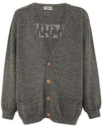 Magliano - V-neck Long-sleeved Cardigan - Lyst