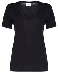 Isabel Marant - V-neck Short-sleeved T-shirt - Lyst