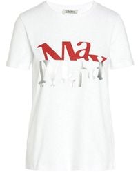 Max Mara - Slogan-print T-shirt - Lyst