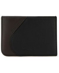 Lanvin - Two-toned Logo Embossed Card Holder - Lyst