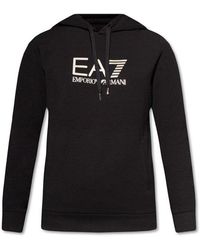 EA7 - Hoodie With Logo - Lyst