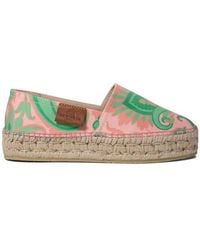 Etro - Logo Patch Printed Espadrilles - Lyst
