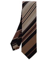 Etro - Logo Detailed Striped Tie - Lyst