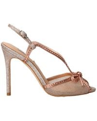 Guess - Embellished Ankle Strap Sandals - Lyst