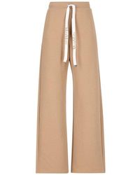 Max Mara - Bali Cotton-Blend Jersey Wide-Leg Sweatpants - Lyst