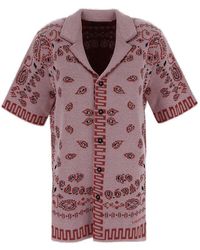 Alanui - Bandana Pattern Straight Hem Bowling Shirt - Lyst