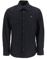 Vivienne Westwood - Poplin Shirt With Orb Embroidery - Lyst