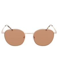 Lacoste - Oval Frame Sunglasses - Lyst
