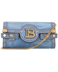 Balmain - Mini Pouch Handbag 23 With Vintage Accents - Lyst