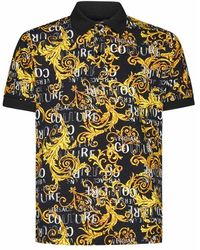 Versace - Logo Couture Polo Shirt - Lyst