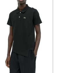 Comme des Garçons - X Lacoste Asymmetric-hem Logo Patch Polo Shirt - Lyst