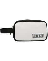 Mens Bags Toiletry bags and wash bags Moschino Mouse Print Zipped Wash Bag for Men 