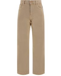 7 For All Mankind - Tess Logo-Patch Jeans - Lyst