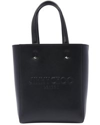 Jimmy Choo - Smooth Leather Lenny N/S Tote Bag - Lyst