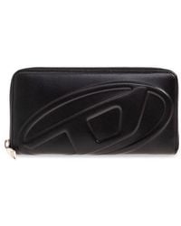 DIESEL - Long Zip Wallet With Embossed Logo - Lyst