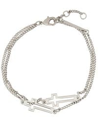 DSquared² - Cross-Charm Chain-Linked Bracelet - Lyst