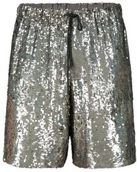 Dries Van Noten - Sequin Embellished Drawstring Shorts - Lyst