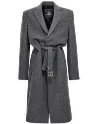 Y. Project - Belted Long-sleeved Coat - Lyst