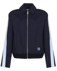 Loewe - Jacket With Zip And Side Band - Lyst