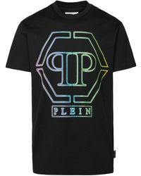 Philipp Plein - Black Cotton T-shirt - Lyst