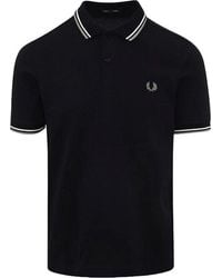 Fred Perry - Logo Embroidered Short Sleeved Polo Shirt - Lyst