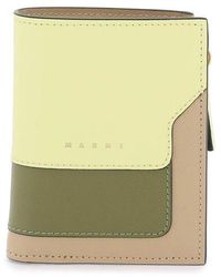 Marni - Multicolored Saffiano Leather Bi-Fold Wallet - Lyst