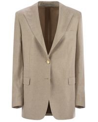 Tagliatore - Single-Breasted Tailored Blazer - Lyst