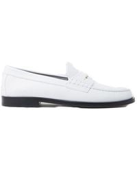 Burberry - Logo-detailed Slip-on Penny Loafers - Lyst