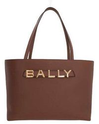 Bally - Logo-lettering Magnetic Fastened Tote Bag - Lyst
