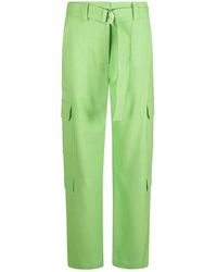 MSGM - Belted Cargo Trousers - Lyst